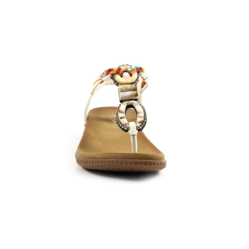 LUNAR Bunton White Sandal -Slipper Supply Store bunton white sandal p6487 376380 image