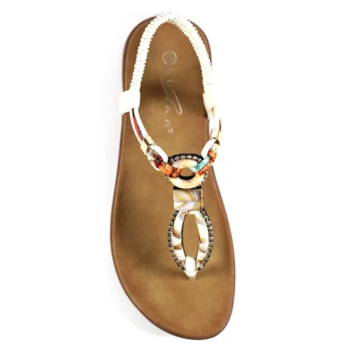 LUNAR Bunton White Sandal -Slipper Supply Store bunton white sandal p6487 376382 image