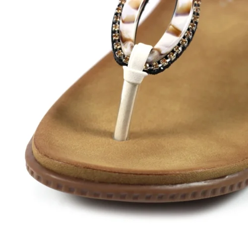 LUNAR Bunton White Sandal -Slipper Supply Store bunton white sandal p6487 376383 image