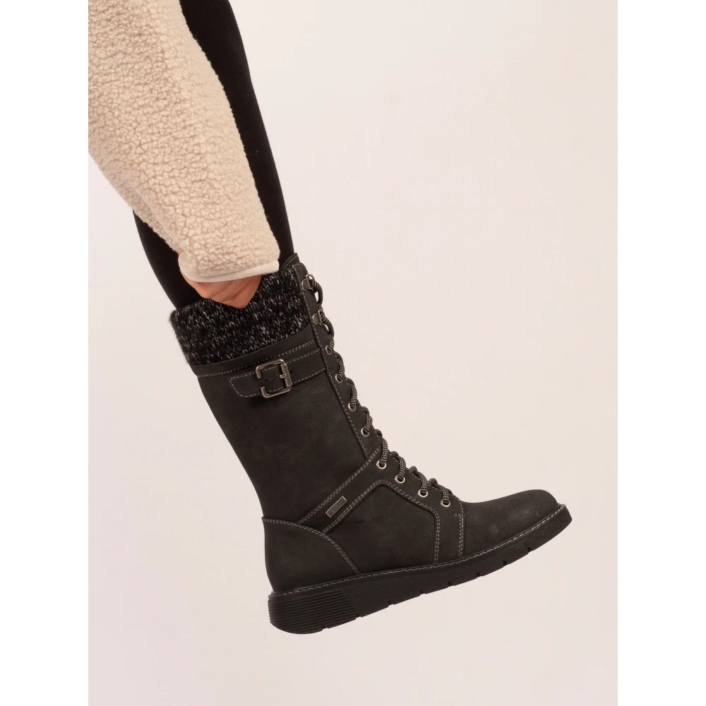 LUNAR Caesar Black Wide Fit Long Boot 2 LUNAR Caesar Black Wide Fit Long Boot - Image 2
