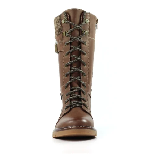 LUNAR Caesar Brown Wide Fit Long Boot -Slipper Supply Store caesar brown wide fit long boot p7657 441434 image