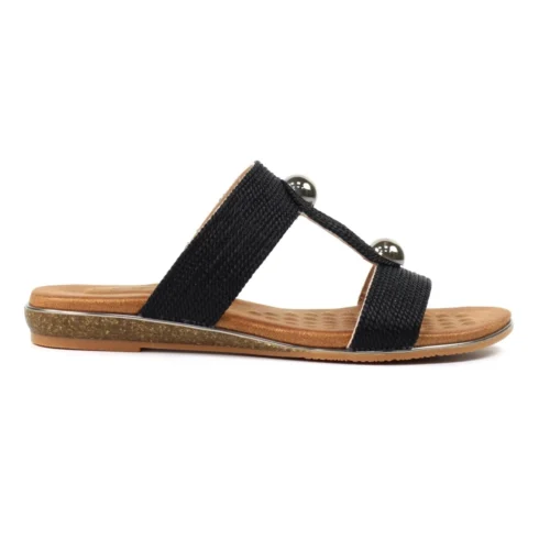 LUNAR Callow II Black Sandal