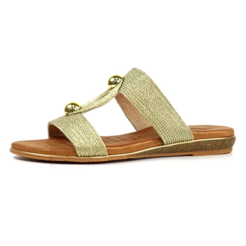 LUNAR Callow II Gold Sandal 12 LUNAR Callow II Gold Sandal -Slipper Supply Store callow ii gold sandal p7168 410513 image