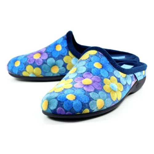 LUNAR Cameo Blue Mule Slipper -Slipper Supply Store cameo blue mule slipper p6098 363133 image