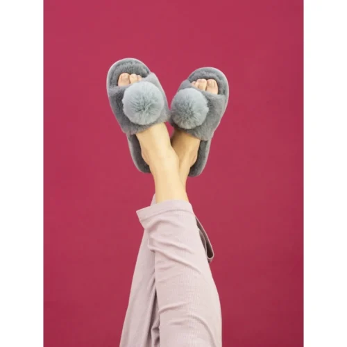LUNAR Cara Grey Slipper