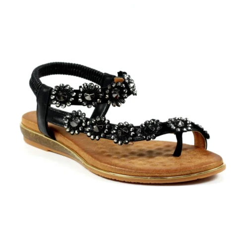 LUNAR Charlotte II Black Sandal -Slipper Supply Store charlotte ii black sandal p6267 370977 image