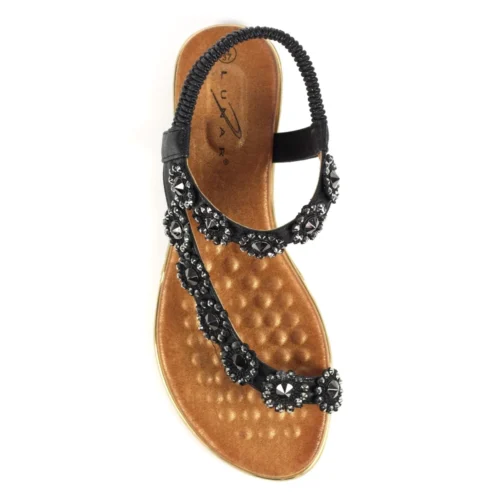 LUNAR Charlotte II Black Sandal -Slipper Supply Store charlotte ii black sandal p6267 371001 image