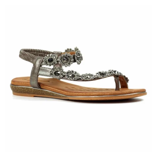 LUNAR Charlotte II Pewter Sandal -Slipper Supply Store charlotte ii pewter sandal p7156 409913 image