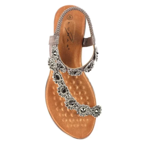 LUNAR Charlotte II Pewter Sandal -Slipper Supply Store charlotte ii pewter sandal p7156 409925 image