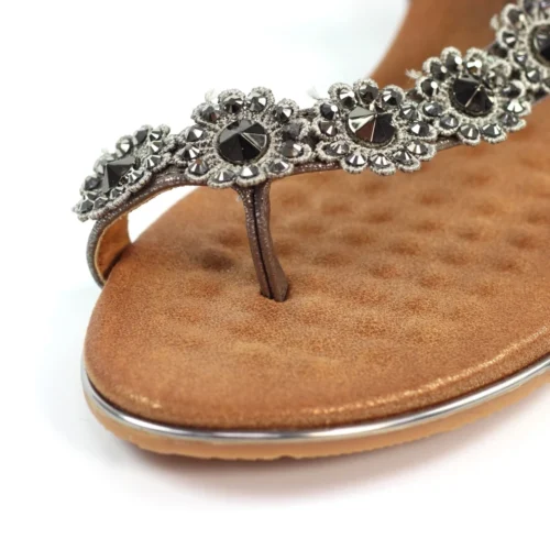 LUNAR Charlotte II Pewter Sandal -Slipper Supply Store charlotte ii pewter sandal p7156 409931 image
