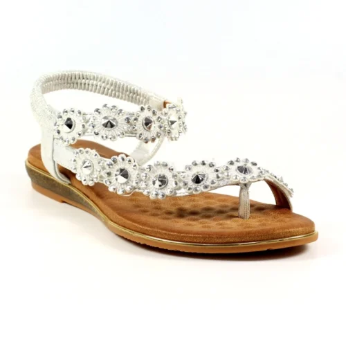 LUNAR Charlotte II Silver Sandal -Slipper Supply Store charlotte ii silver sandal p6278 371488 image