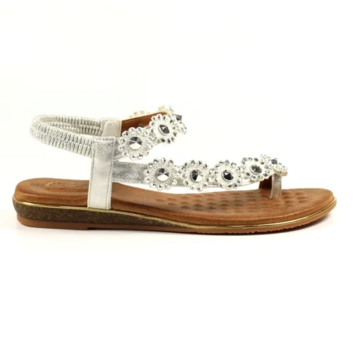 LUNAR Charlotte II Silver Sandal