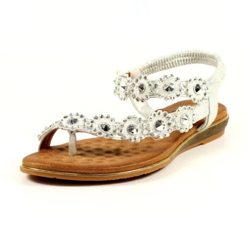 LUNAR Charlotte II Silver Sandal -Slipper Supply Store charlotte ii silver sandal p6278 371652 image