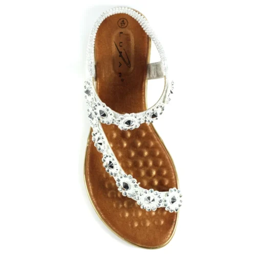 LUNAR Charlotte II Silver Sandal -Slipper Supply Store charlotte ii silver sandal p6278 371664 image