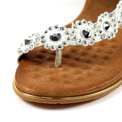 LUNAR Charlotte II Silver Sandal -Slipper Supply Store charlotte ii silver sandal p6278 371670 image