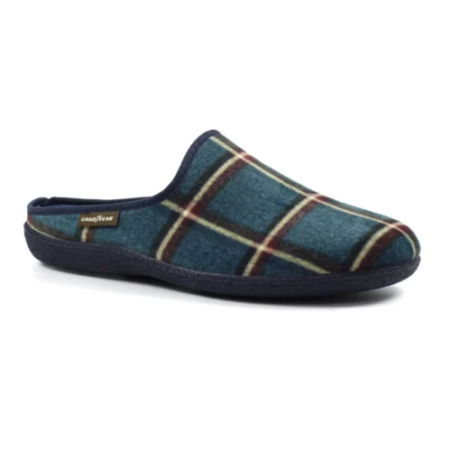 Goodyear Checkmate Blue Slipper 9 Goodyear Checkmate Blue Slipper -Slipper Supply Store checkmate blue slipper p6755 383047 image
