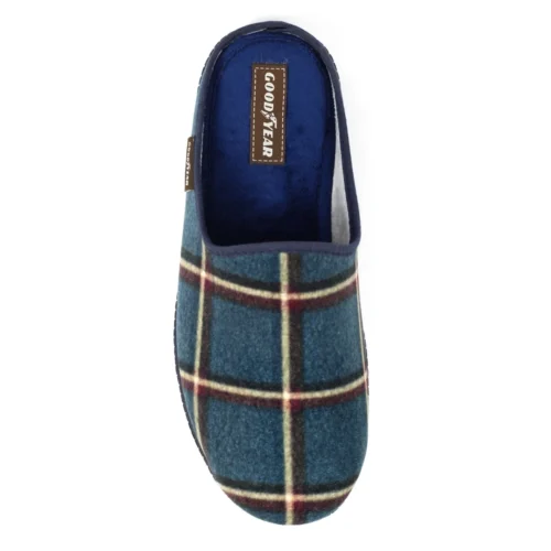 Goodyear Checkmate Blue Slipper 12 Goodyear Checkmate Blue Slipper -Slipper Supply Store checkmate blue slipper p6755 383176 image