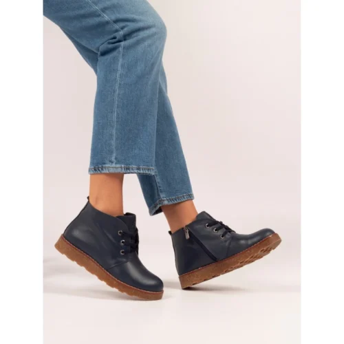 LUNAR Claire III Navy Leather Boot -Slipper Supply Store claire iii navy leather boot p7629 437739 image