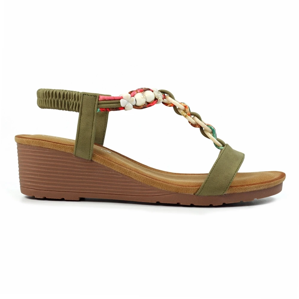 LUNAR Clemont Khaki Sandal 1 LUNAR Clemont Khaki Sandal