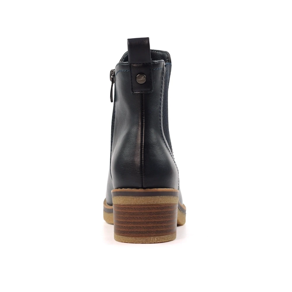 LUNAR Conrad Navy Ankle Boot 7 LUNAR Conrad Navy Ankle Boot - Image 7