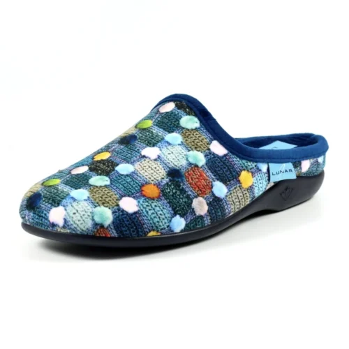 LUNAR Crackle Blue Slip On Slipper -Slipper Supply Store crackle blue slip on slipper p6808 387051 image