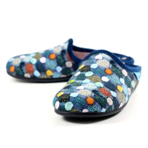 LUNAR Crackle Blue Slip On Slipper -Slipper Supply Store crackle blue slip on slipper p6808 387069 image