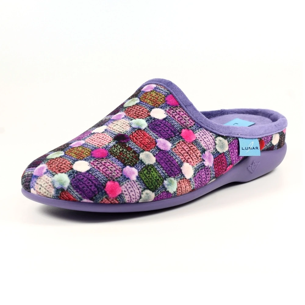 LUNAR Crackle Purple Slip On Slipper 4 LUNAR Crackle Purple Slip On Slipper - Image 4