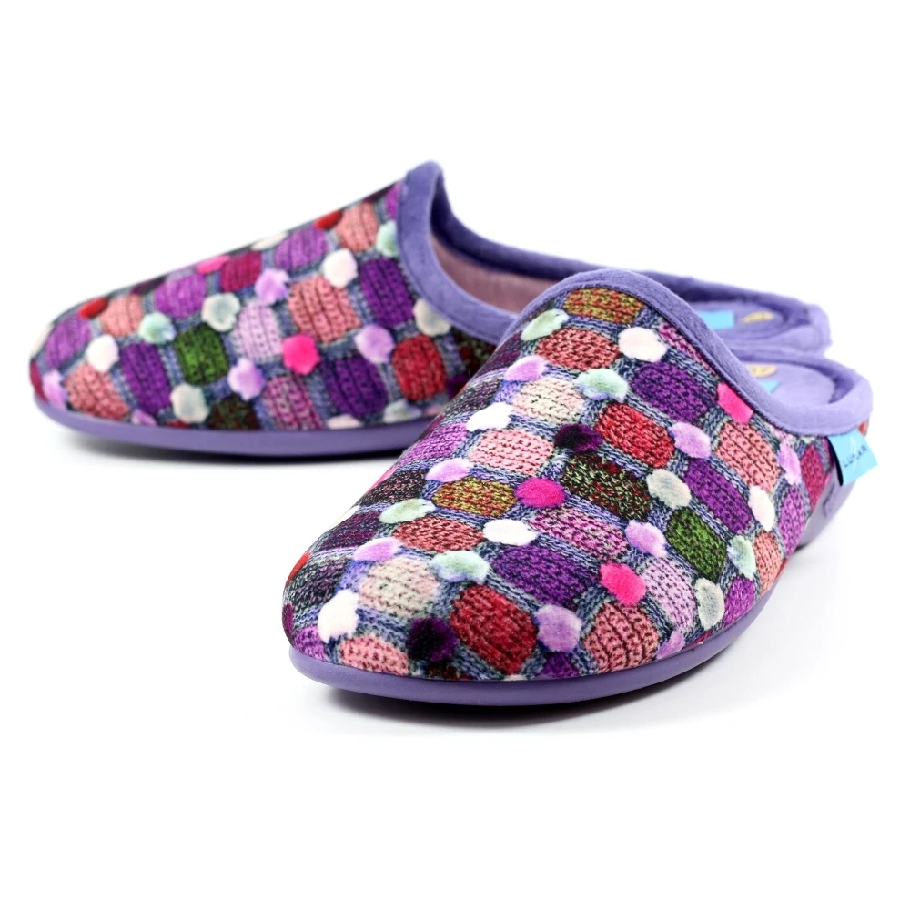 LUNAR Crackle Purple Slip On Slipper 7 LUNAR Crackle Purple Slip On Slipper - Image 7