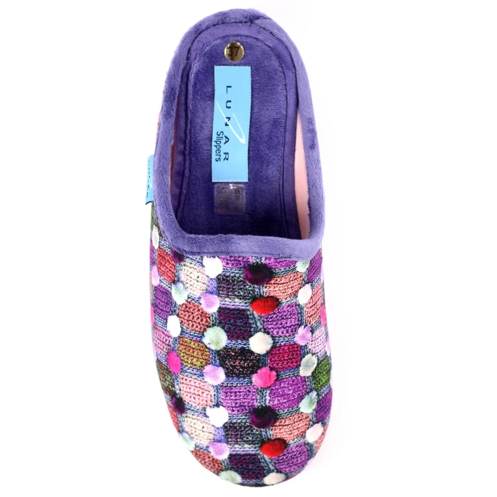 LUNAR Crackle Purple Slip On Slipper 8 LUNAR Crackle Purple Slip On Slipper - Image 8