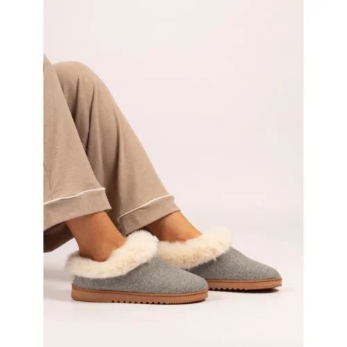 LUNAR Cranbrook Grey Boxed Slipper 11 LUNAR Cranbrook Grey Boxed Slipper -Slipper Supply Store cranbrook grey boxed slipper p7758 446949 image