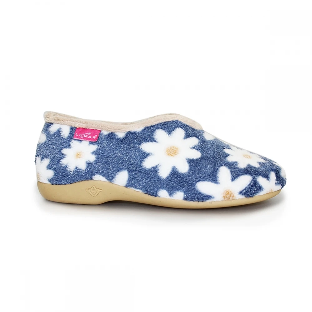 LUNAR Daisy Blue Flower Slipper 1 LUNAR Daisy Blue Flower Slipper