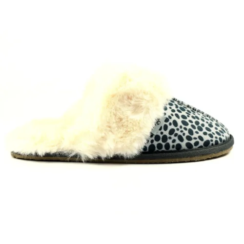 Dane Ocelot Suede Mule Slipper