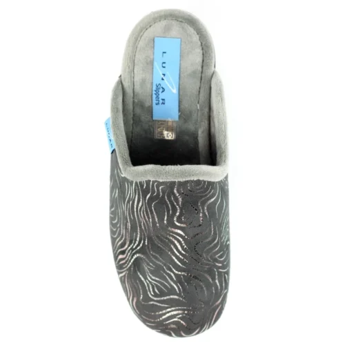 LUNAR Darlene Grey Slipper -Slipper Supply Store darlene grey slipper p5976 360108 image