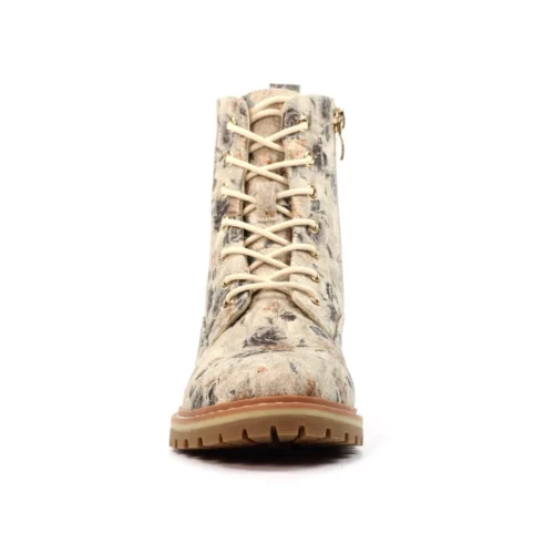 LUNAR Dazzle Beige Floral Ankle Boot -Slipper Supply Store dazzle beige floral ankle boot p7744 443865 image