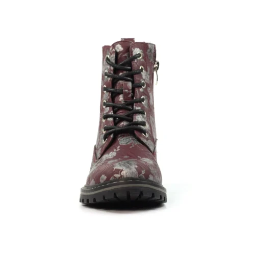 LUNAR Dazzle Burgundy Floral Ankle Boot 13 LUNAR Dazzle Burgundy Floral Ankle Boot -Slipper Supply Store dazzle burgundy floral ankle boot p7746 443769 image