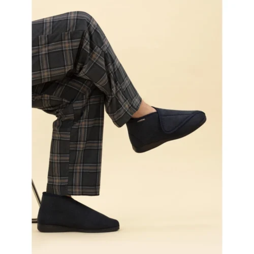 Goodyear Drake Blue Bootee Slipper 10 Goodyear Drake Blue Bootee Slipper -Slipper Supply Store drake blue bootee slipper p6842 395069 image