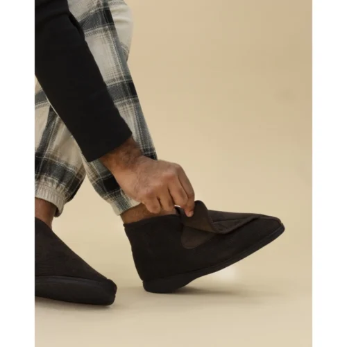 Drake II Brown Bootee Slipper 12 Drake II Brown Bootee Slipper -Slipper Supply Store drake ii brown bootee slipper p7235 421248 image