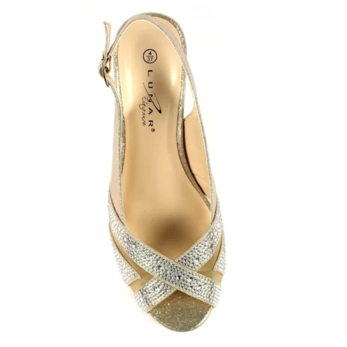 LUNAR Emmerline Gold Slingback Wedge 13 LUNAR Emmerline Gold Slingback Wedge -Slipper Supply Store emmerline gold slingback wedge p6524 378486 image