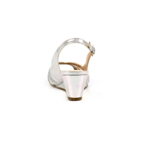 LUNAR Emmerline Silver Slingback Wedge -Slipper Supply Store emmerline silver slingback wedge p6525 377665 image