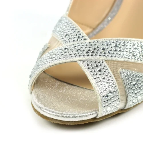 LUNAR Emmerline Silver Slingback Wedge -Slipper Supply Store emmerline silver slingback wedge p6525 377677 image