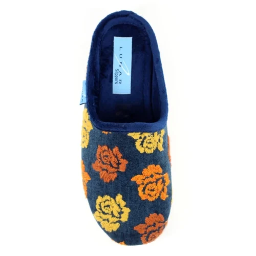 LUNAR Empire Blue Mule Slipper -Slipper Supply Store empire blue mule slipper p6102 363163 image