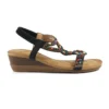 LUNAR Epsom Black Wedge Sandal -Slipper Supply Store epsom black wedge sandal p6402 404398 image