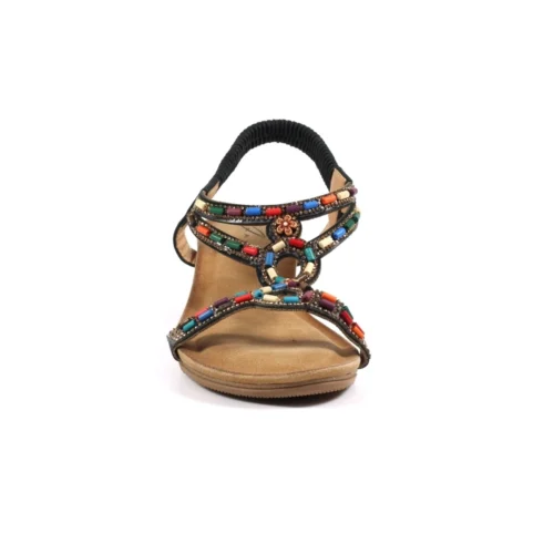 LUNAR Epsom Black Wedge Sandal 10 LUNAR Epsom Black Wedge Sandal -Slipper Supply Store epsom black wedge sandal p6402 404416 image