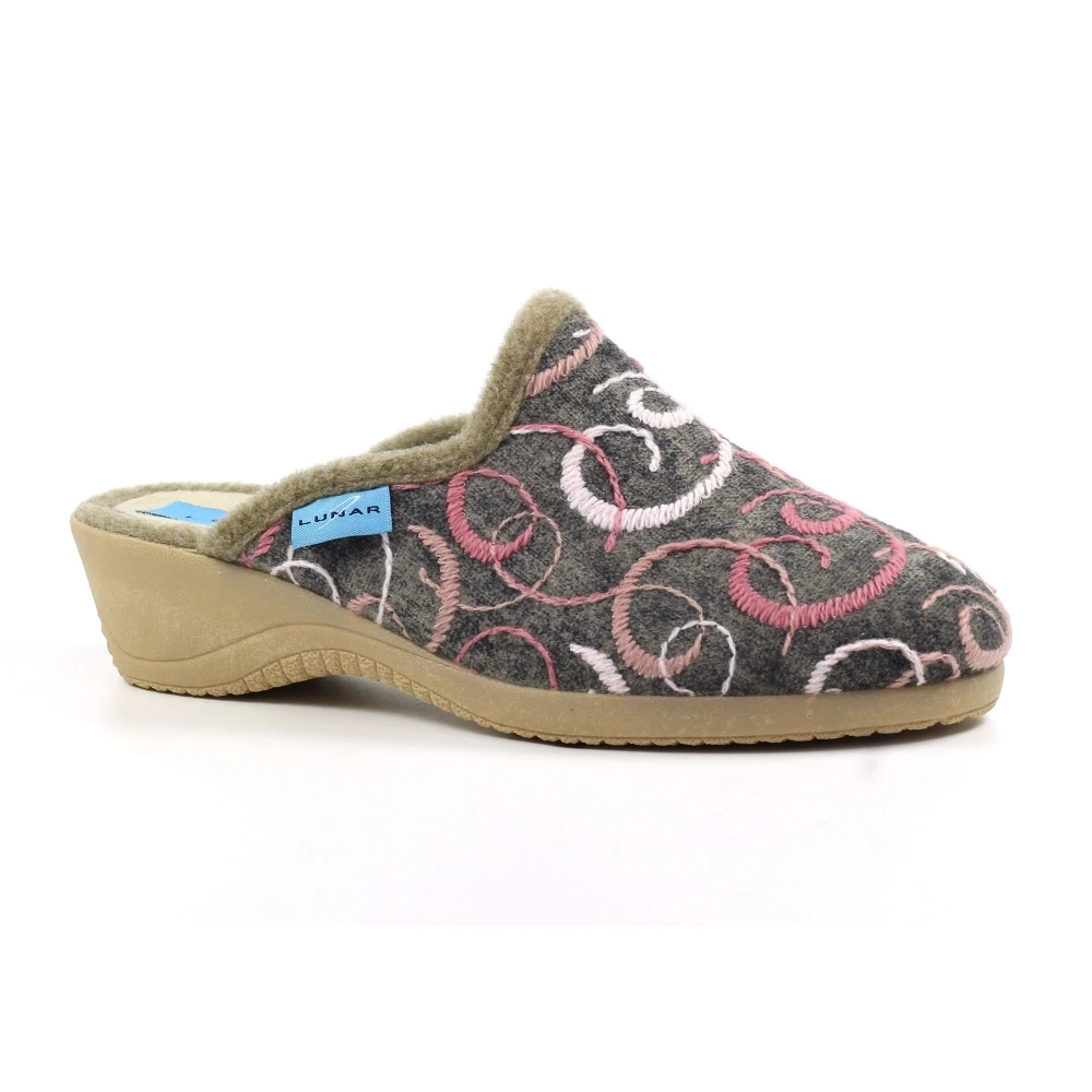 LUNAR Erin II Grey Mule Slipper 3 LUNAR Erin II Grey Mule Slipper - Image 3