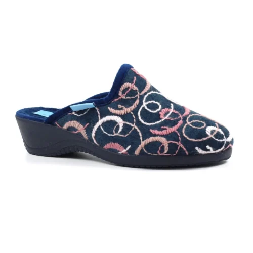 LUNAR Erin II Navy Mule Slipper -Slipper Supply Store erin ii navy mule slipper p6855 389427 image