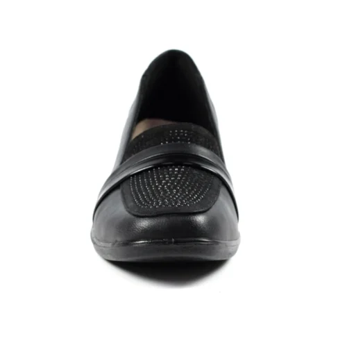 LUNAR Esther Black Comfort Wedge Shoe -Slipper Supply Store esther black comfort wedge shoe p6735 382334 image
