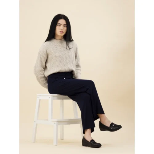 LUNAR Esther Black Comfort Wedge Shoe -Slipper Supply Store esther black comfort wedge shoe p6735 399401 image