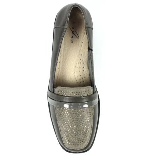 LUNAR Esther Grey Comfort Wedge Shoe -Slipper Supply Store esther grey comfort wedge shoe p6736 382400 image