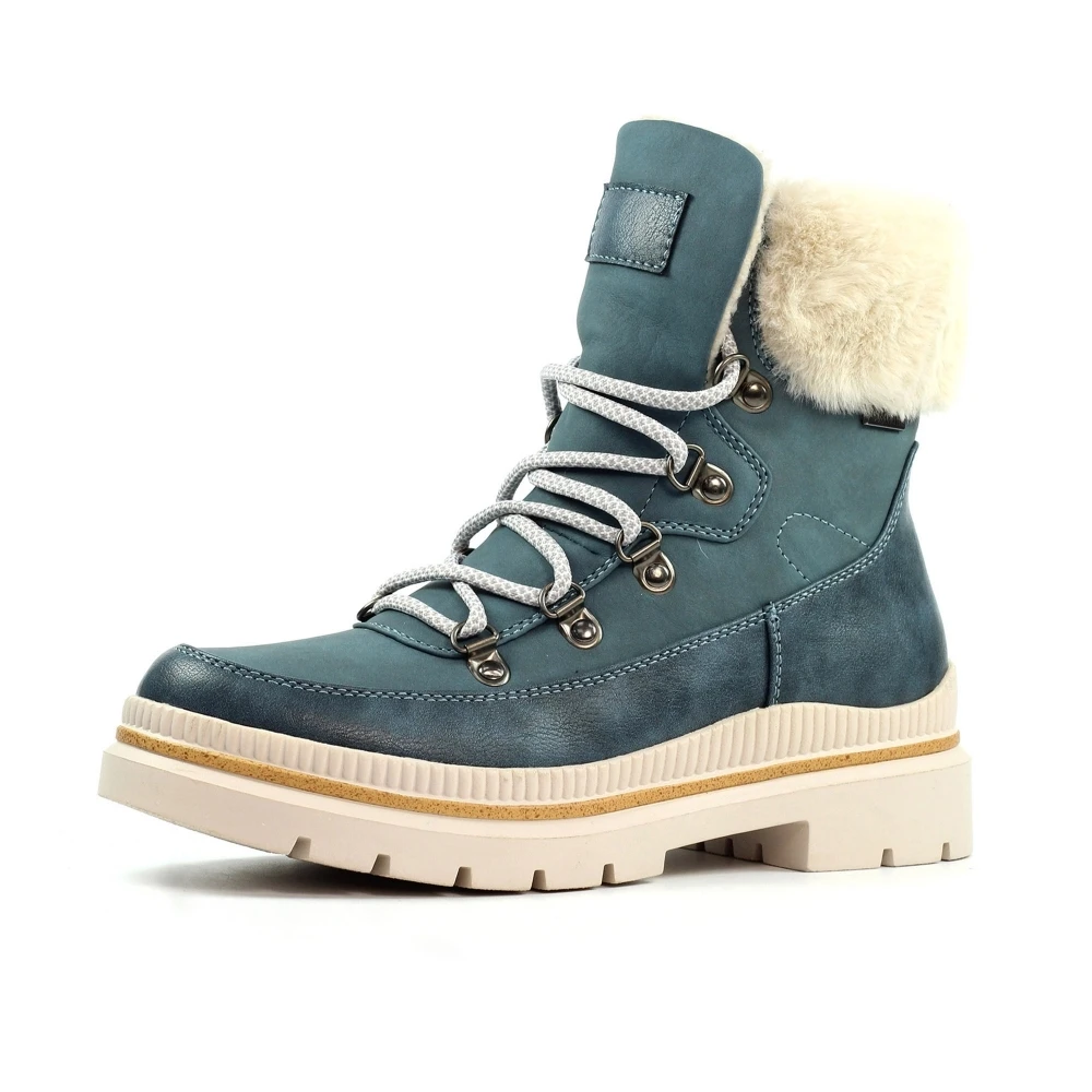 LUNAR Evelyn Mid Blue Waterproof Boot 3 LUNAR Evelyn Mid Blue Waterproof Boot - Image 3