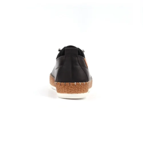 LUNAR Evie Black Leather Plimsoll -Slipper Supply Store evie black leather plimsoll p7480 429551 image